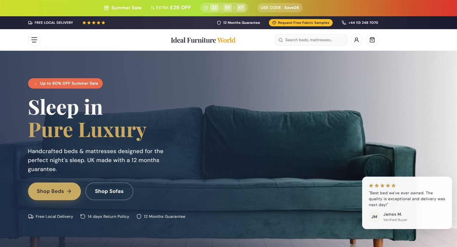Furniture retail work